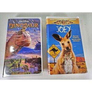 Vintage VHS Tapes - Disney Dinosaur MGM Joey - Lot of 2